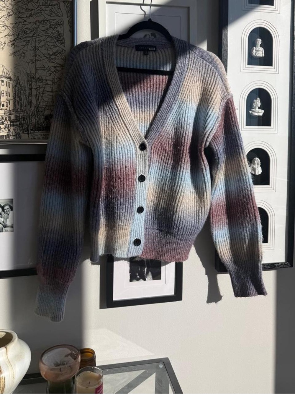 Skate & Willow / Rent the Runway NWOT Ombré Cardigan, Size Small